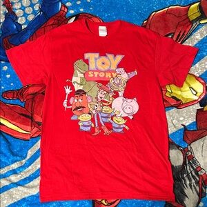 TOY STORY Disney Red Preshrunk Graphic Tee